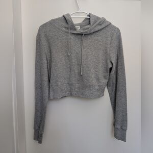 Sunday Best Aritzia Light Gray Cropped Hoodie Size Small